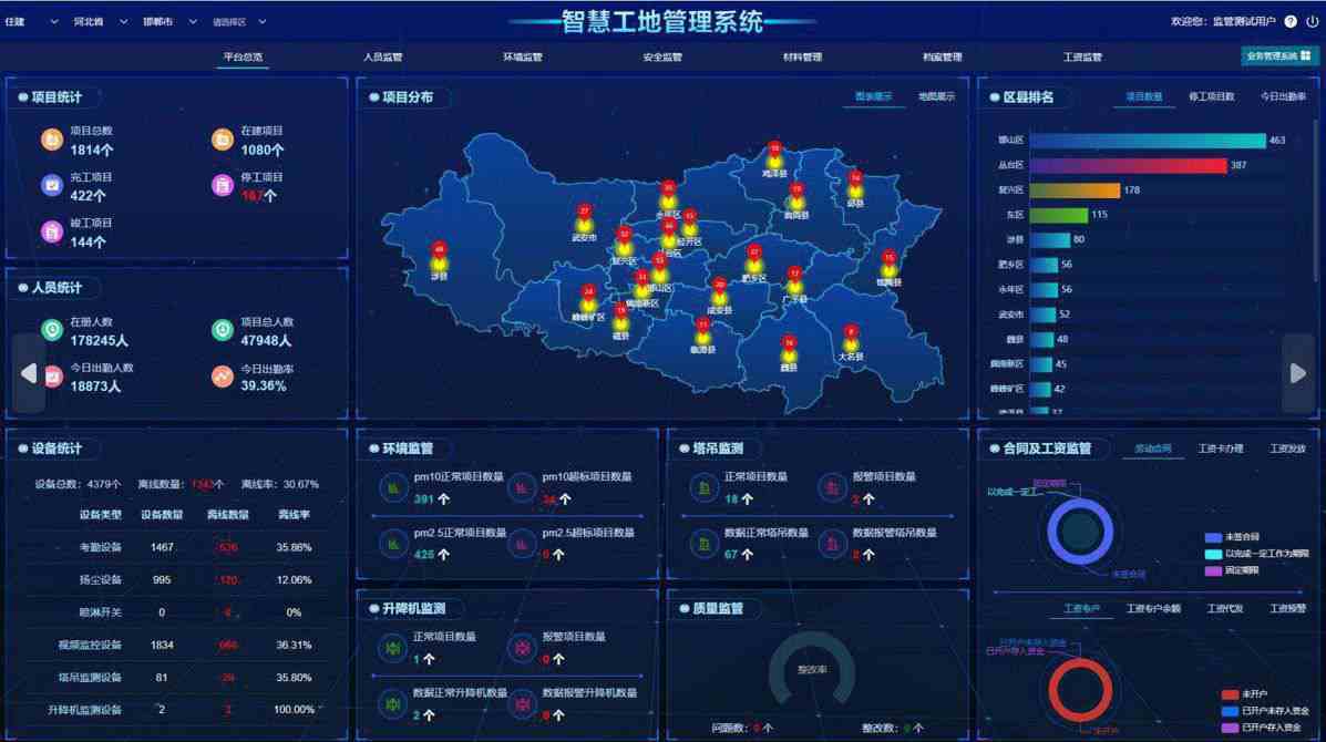 智慧工地監管實踐，山東東平成行業典范！